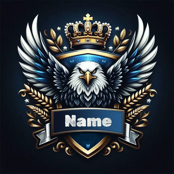 Personalize Your Image with a Majestic Eagle and Banner