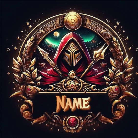 Personalize a Warrior Image with Your Name or Gaming Handle