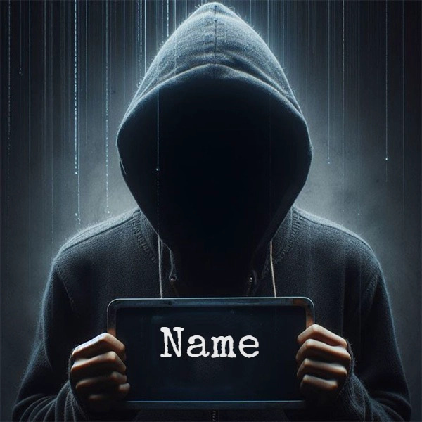 Add Your Name to a Mysterious Hoodie Figure Image Template