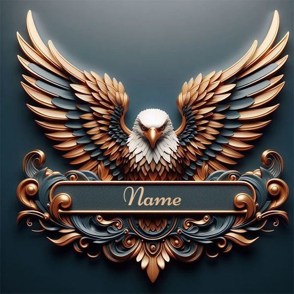 Personalize an Eagle Banner for Dignified and Elegant Messages
