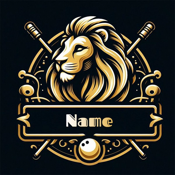 Personalize with a Regal Lion Image Featuring Your Name