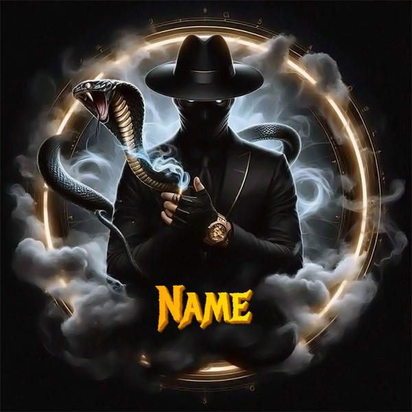Personalize Image of Mysterious Figure with Your Name