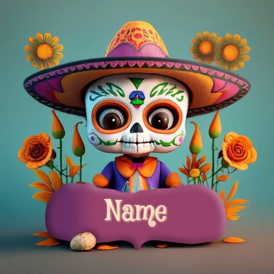 Personalize Your Calavera Catrina Image for Dia de Muertos