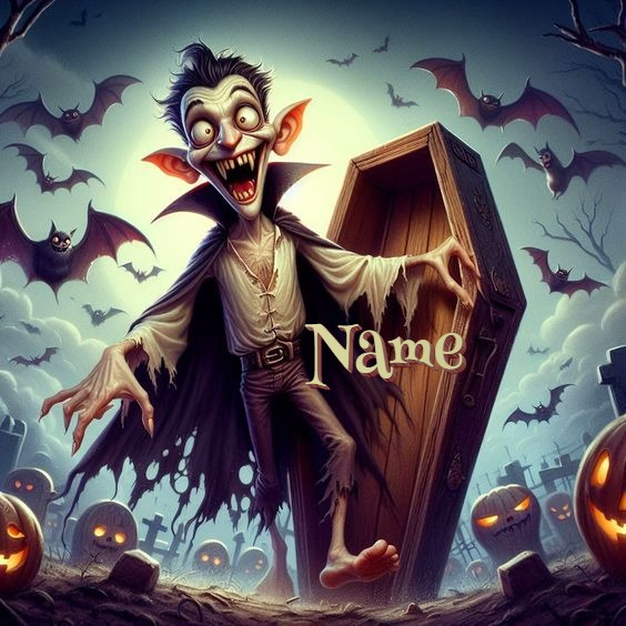Customize a Fun Vampire Image for Halloween Festivities