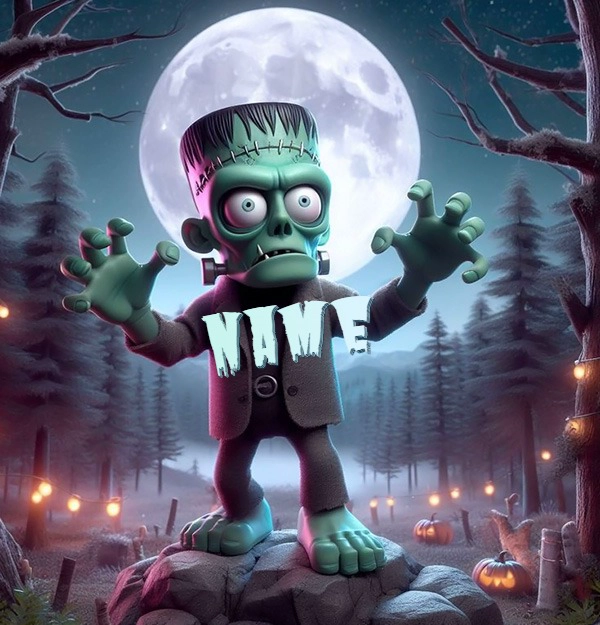 Personalize a Fun Frankenstein Image for Halloween Fun