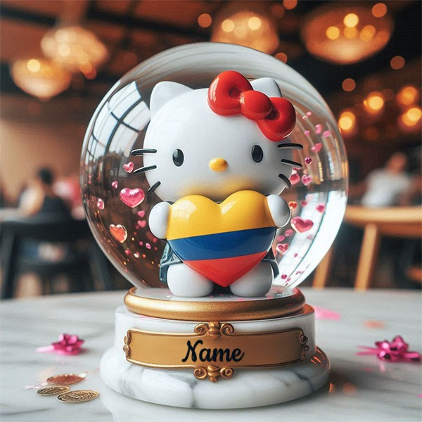 Personalize Your Cute Snow Globe Template for Social Media