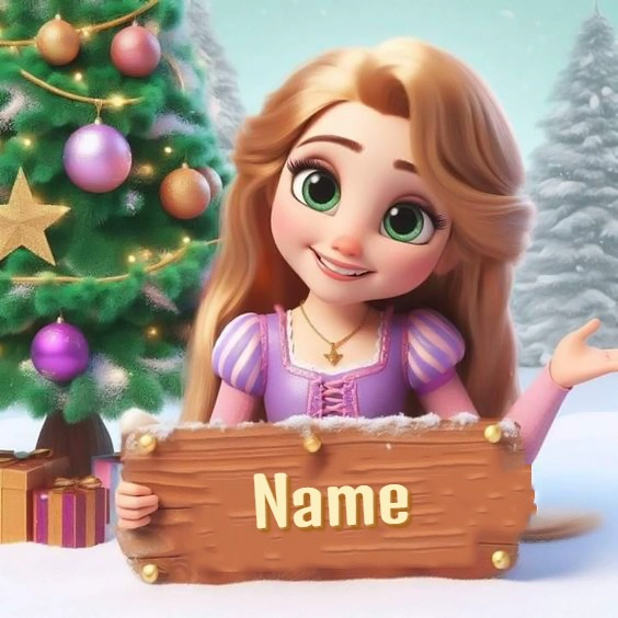 Personalize Holiday Cheer with a Disney Princess Image Template