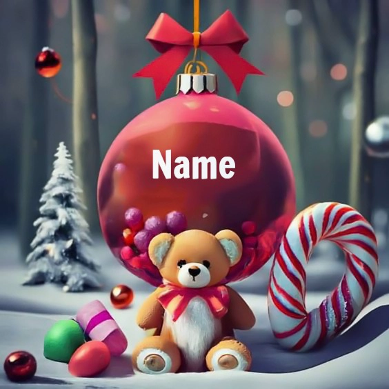Create Unique Holiday Greetings with Customizable Ornament Image