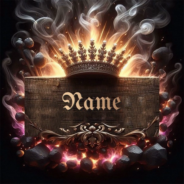 Personalize a Crown Image with Your Name for Social Media