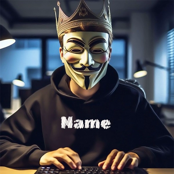 Personalize Your Image with a Guy Fawkes Mask and Crown Theme