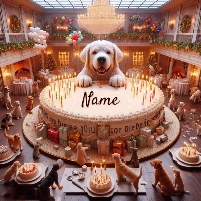 Personalize Your Dog Lover's Birthday Party Image Template