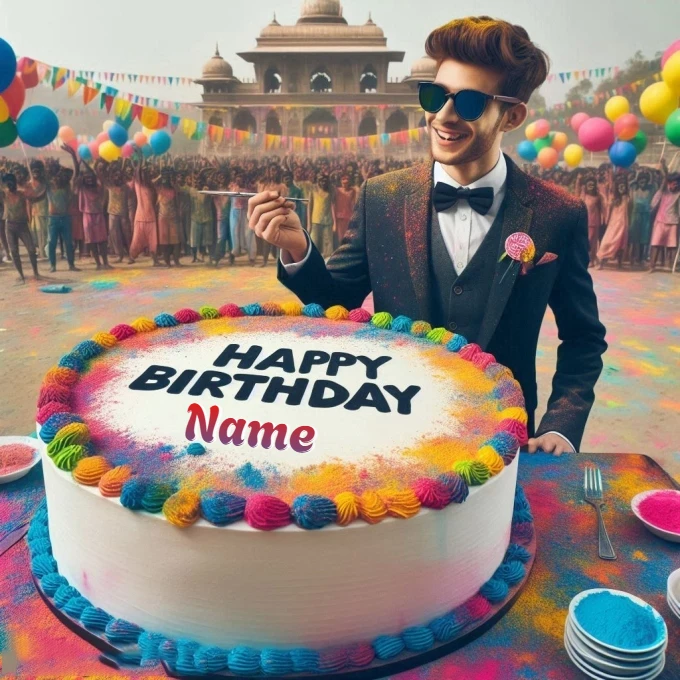 Personalize Your Festive Birthday Party Image with Ease