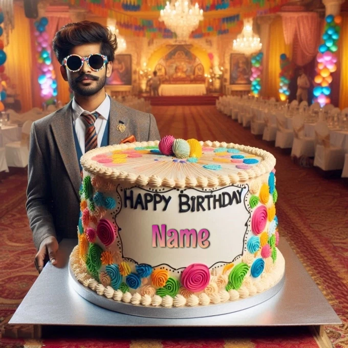 Personalize Fancy Birthday Celebration Images with Your Name