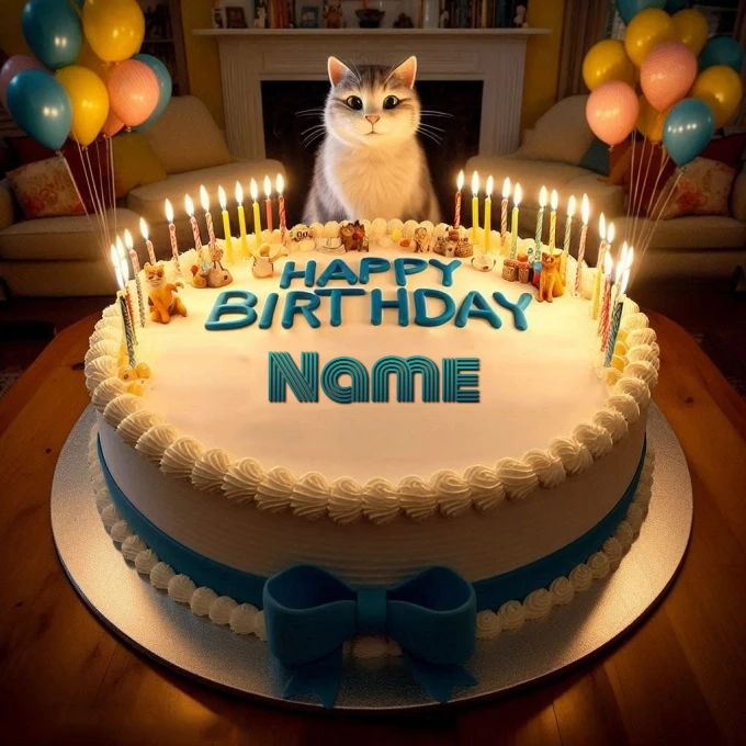 Personalize a Birthday Cake Image with Your Name and More