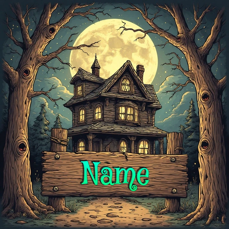 Personalize Your Haunted House Image for Halloween Fun