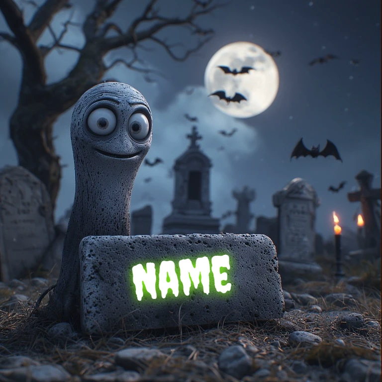 Personalize Your Whimsical Ghost Scene for Halloween Fun