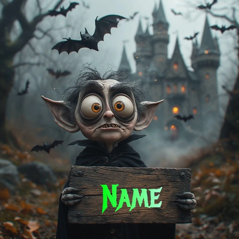 Personalize Your Spooky Vampire Image for Halloween Fun