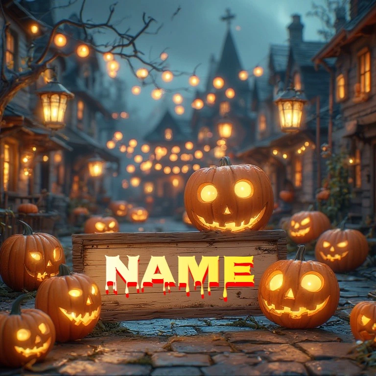Personalize Your Cozy Halloween Street Scene with Ease