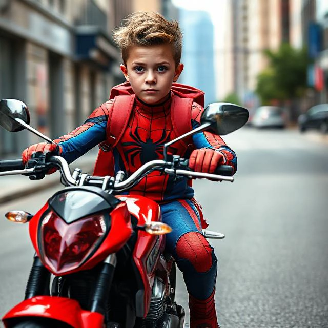 Become Spider-Man on a Cool Motorcycle Adventure