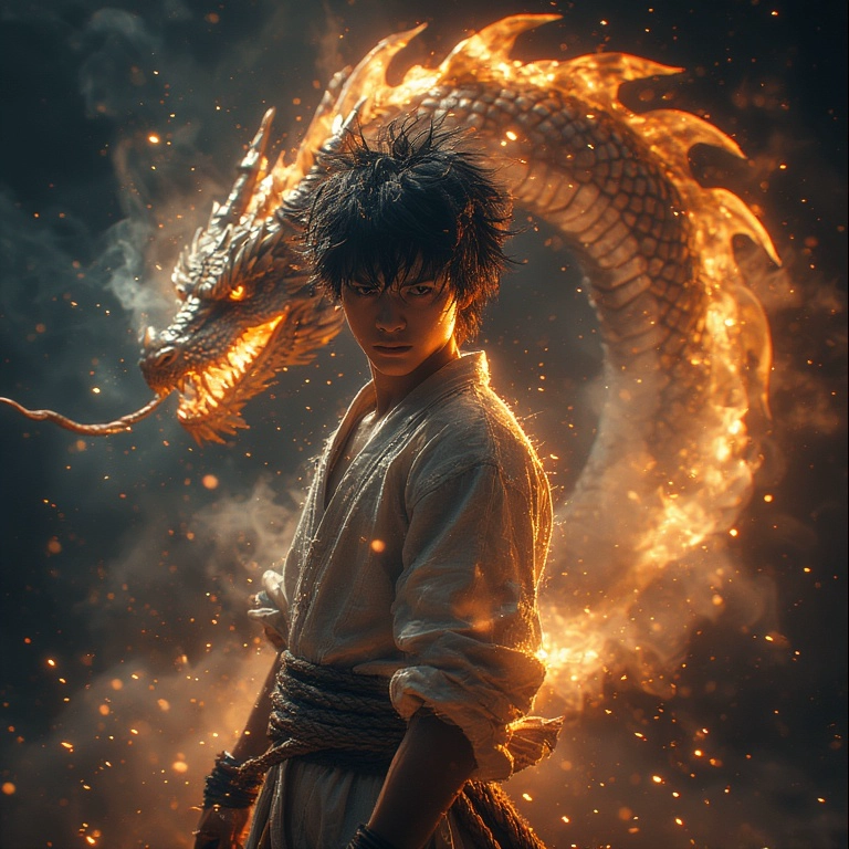 Transform into a Hero with a Roaring Dragon Scene