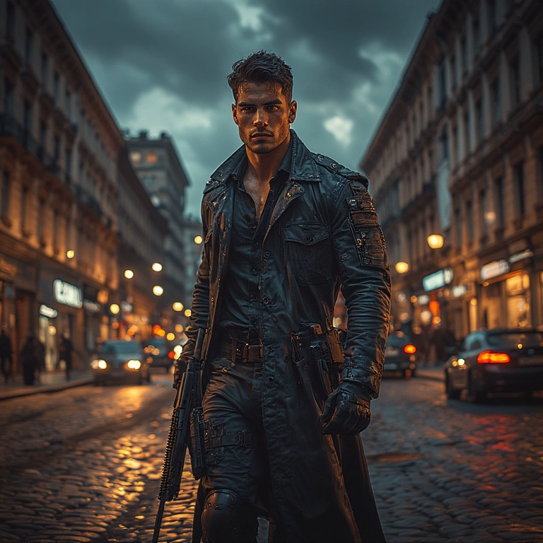 Transform Your Face in a Cinematic Dusk Adventure Scene