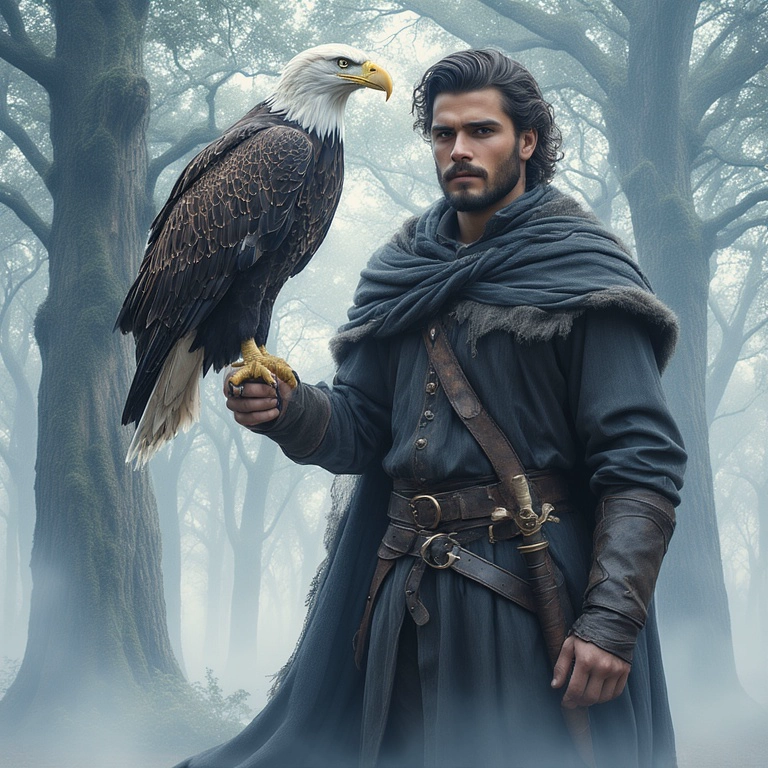 Transform into a Medieval Hero with a Majestic Eagle Companion