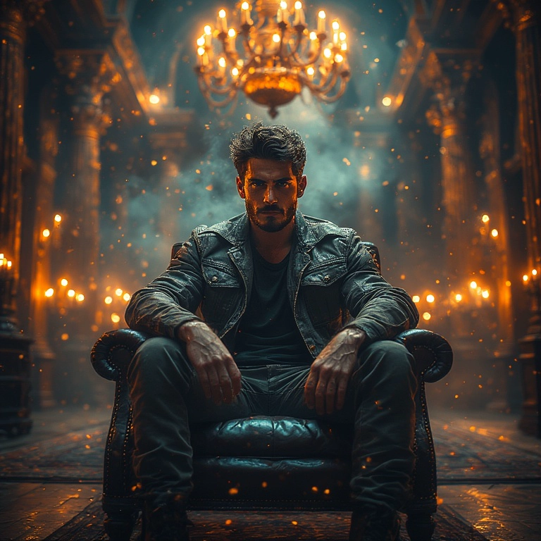 Transform Into a Regal Figure in a Mysterious Hall