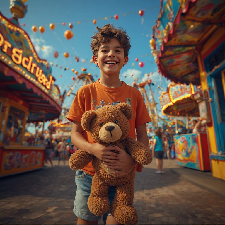 Step into a Joyful Carnival Scene with Our Face Swap Tool