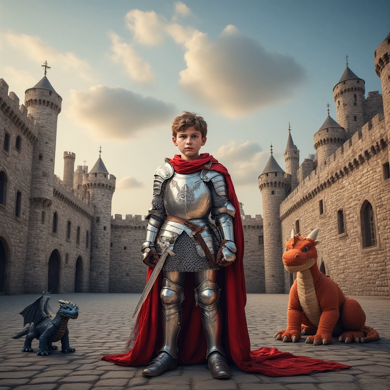 Become a Knight Hero with Dragons in a Magical Face Swap