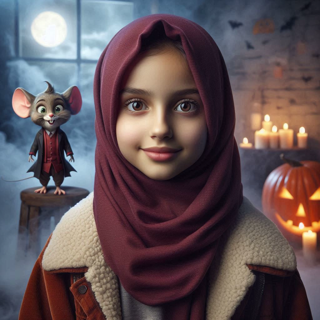 Transform Your Look in a Cozy Halloween Hijab Setting