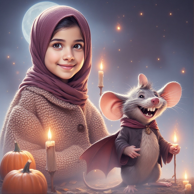 Enchanting Face Swap with a Magical Autumn Scene