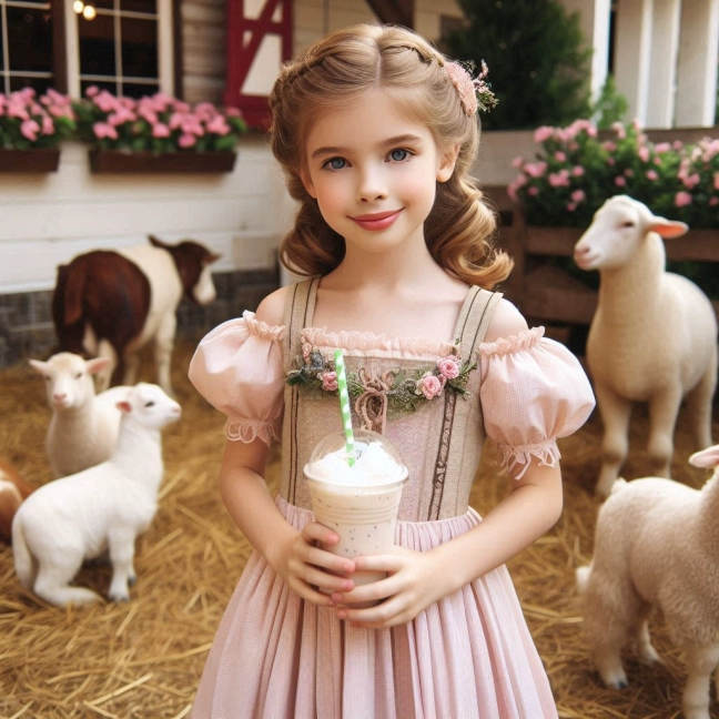 Experience Farm Magic: Swap Faces with the Sheep Girl Today