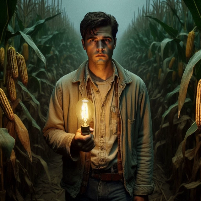 Transform Your Face into a Mysterious Movie Character in a Cornfield