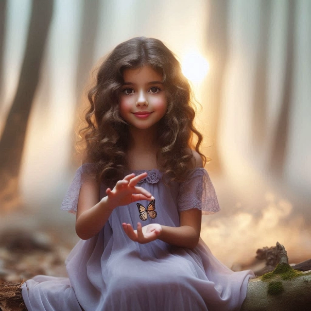 Create Your Fantasy Forest Scene: Swap Faces with a Magical Butterfly