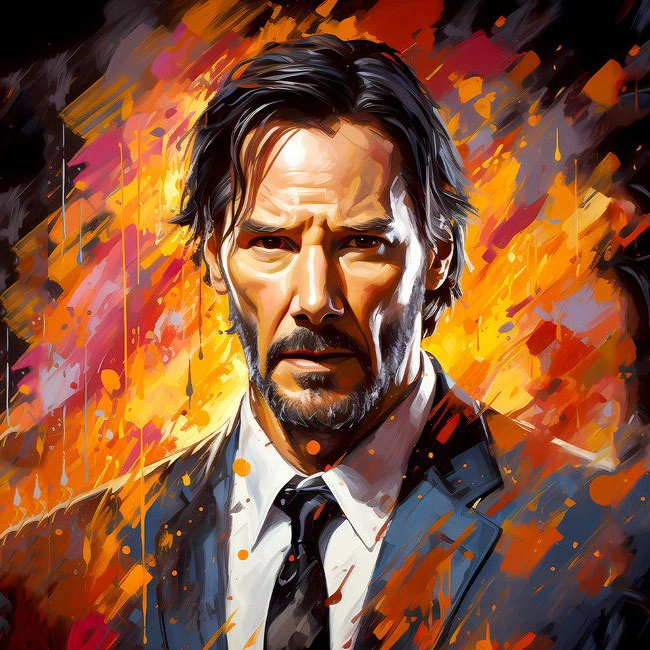 Swap Your Face with Keanu Reeves in Epic Art Using Our Tool