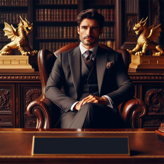 Transform Your Look: Swap Faces with a Stylish Business Icon