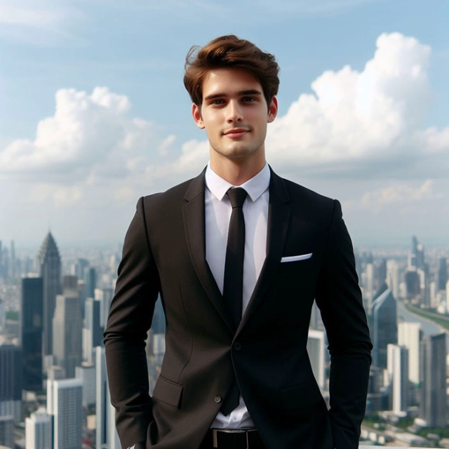 Elevate Your Style: Face Swap with a Modern Business Icon Today