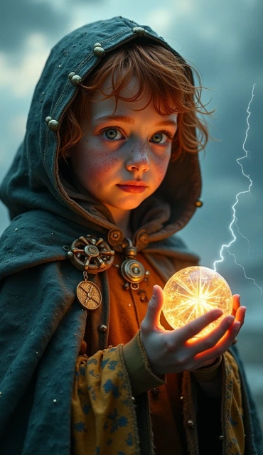 Discover Face Swap Magic with a Glowing Orb Princess