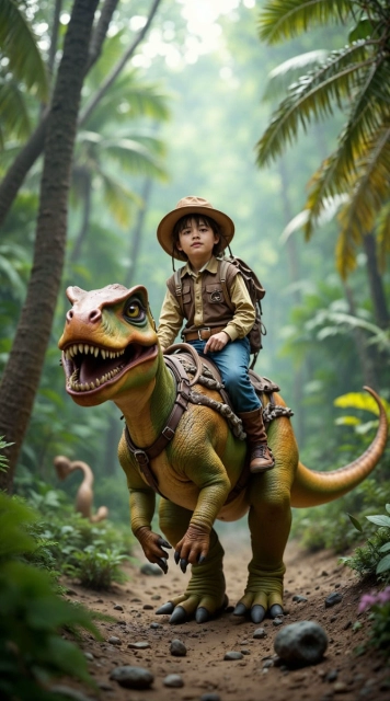Dinosaur Adventure Awaits Swap Your Child's Face for Fun