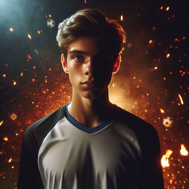 Become a Soccer Star with a Professional Spotlight Photo