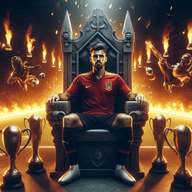 Rule Football as King with Our Face Swap Throne Tool