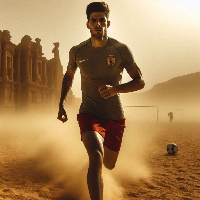 Face Swap Adventure in the Desert Soccer Challenge