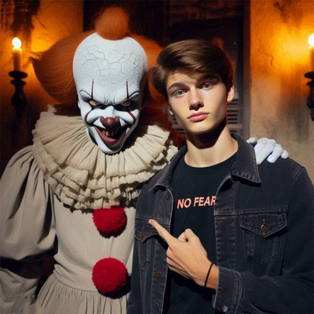 Transform into Pennywise with Our Scary Clown Face Swap Tool
