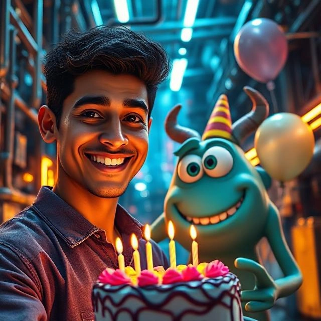 Face Swap with the Friendly Monster for a Magical Birthday Surprise