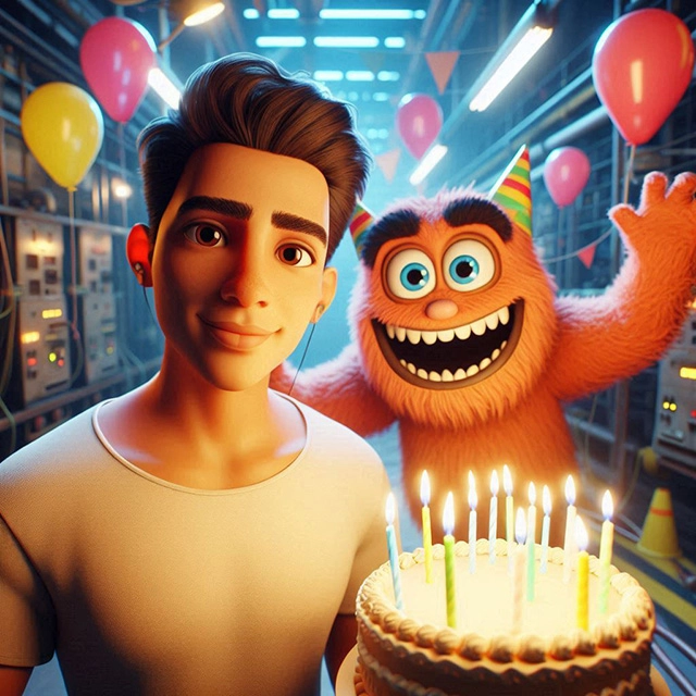 Surprise Friends by Swapping Faces with a Cute Monster
