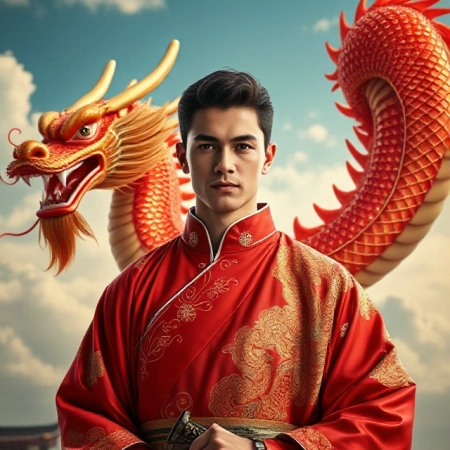Transform into a Chinese Dragon Warrior with Face Swap