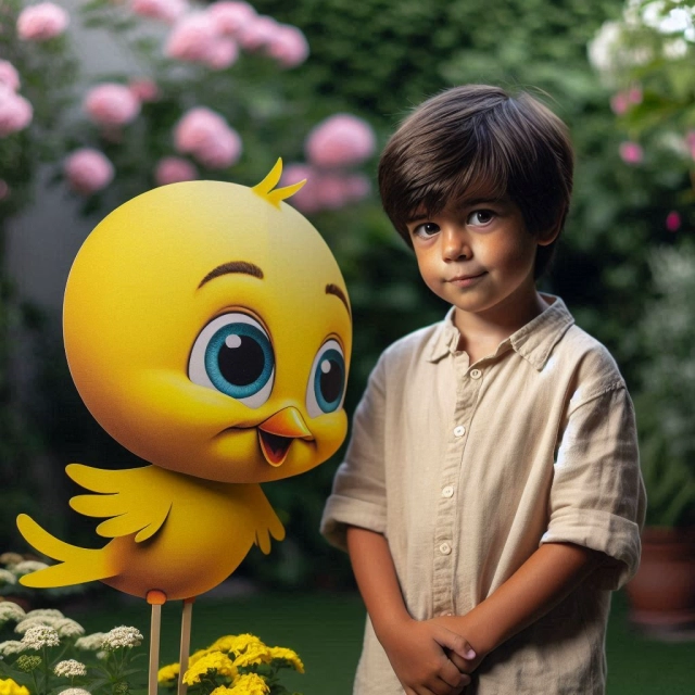 Face Swap Fun Meet Your Cute Chick in the Park