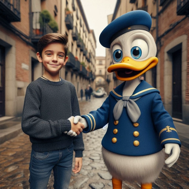 Become Donald Duck's Friend with Face Swap in Europe