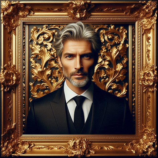 Transform Your Face into Regal Art with Golden Elegance