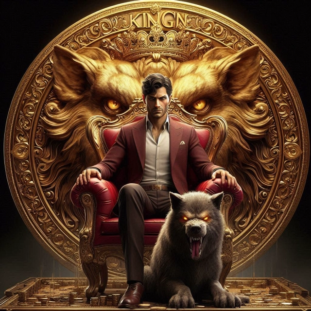 Become the King on the Golden Wolves Throne with Face Swap